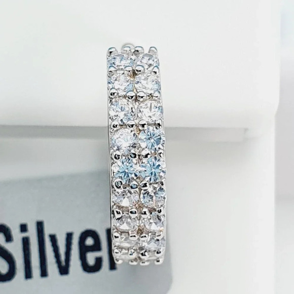 "925 Sterling Silver Cubic Zirconia Earrings, U19254868 - Picture 11 of 11